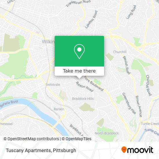 Tuscany Apartments map