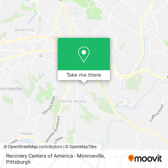 Recovery Centers of America - Monroeville map
