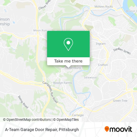 A-Team Garage Door Repair map