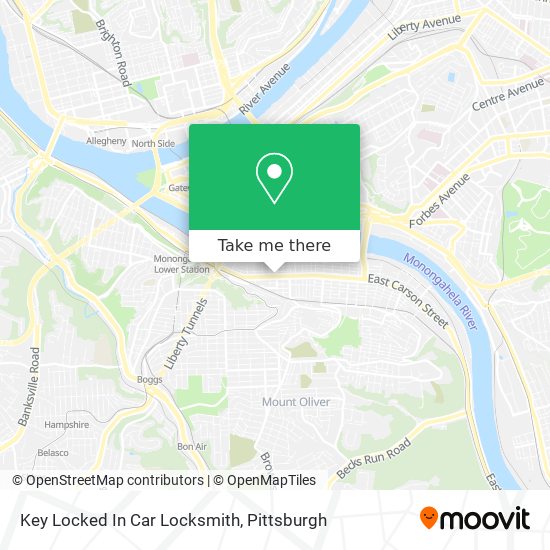 Mapa de Key Locked In Car Locksmith