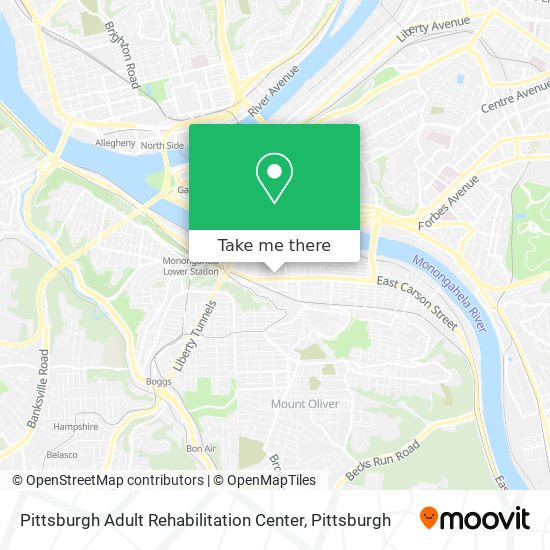 Pittsburgh Adult Rehabilitation Center map