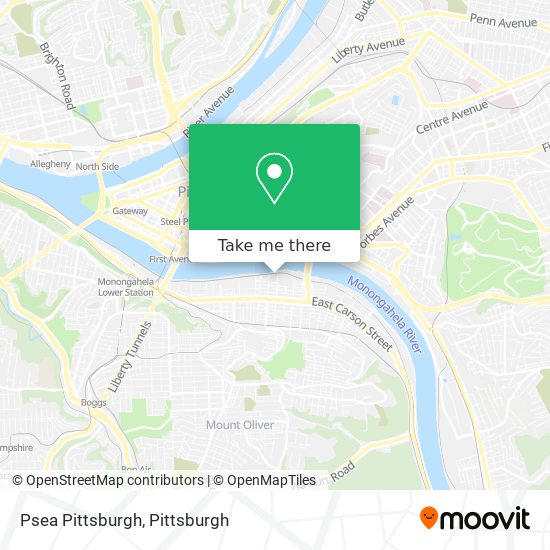 Mapa de Psea Pittsburgh