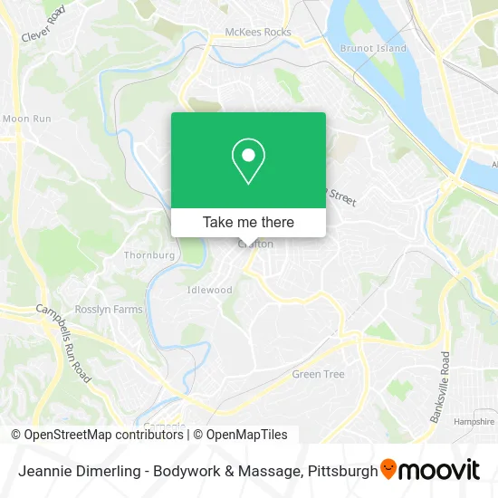 Jeannie Dimerling - Bodywork & Massage map