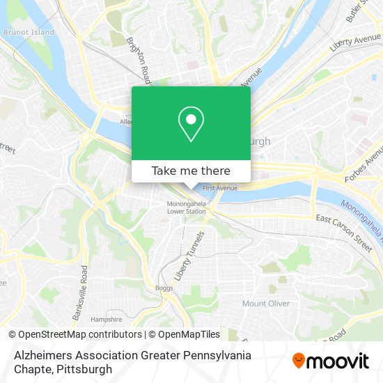 Alzheimers Association Greater Pennsylvania Chapte map