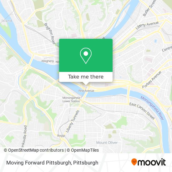 Mapa de Moving Forward Pittsburgh