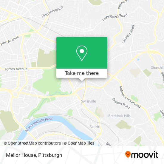 Mellor House map