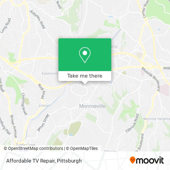 Affordable TV Repair map