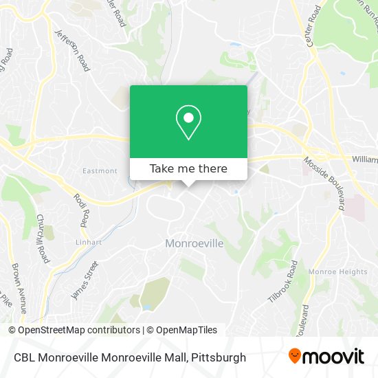 Mapa de CBL Monroeville Monroeville Mall