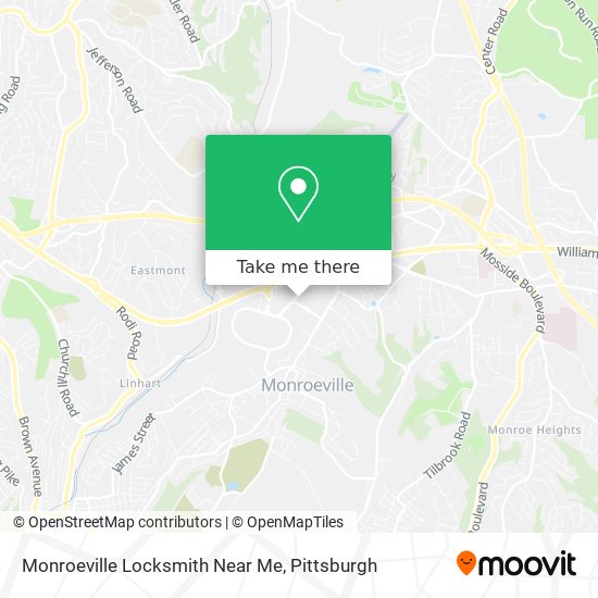 Mapa de Monroeville Locksmith Near Me