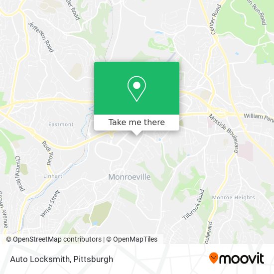 Mapa de Auto Locksmith