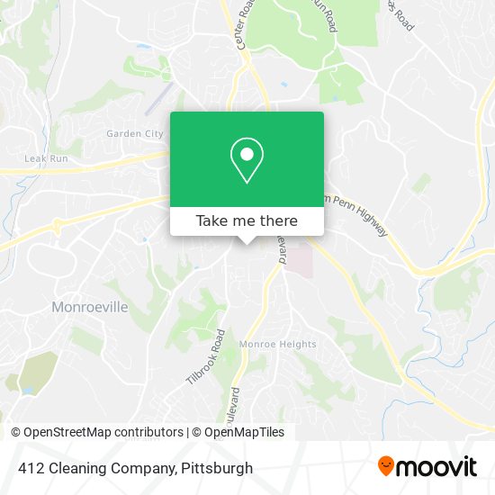 412 Cleaning Company map