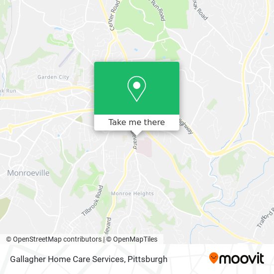 Gallagher Home Care Services map