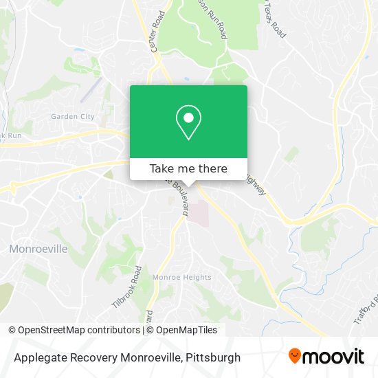 Applegate Recovery Monroeville map