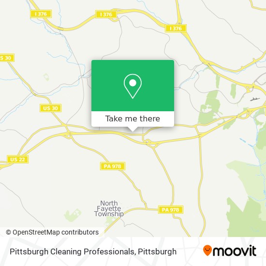 Pittsburgh Cleaning Professionals map