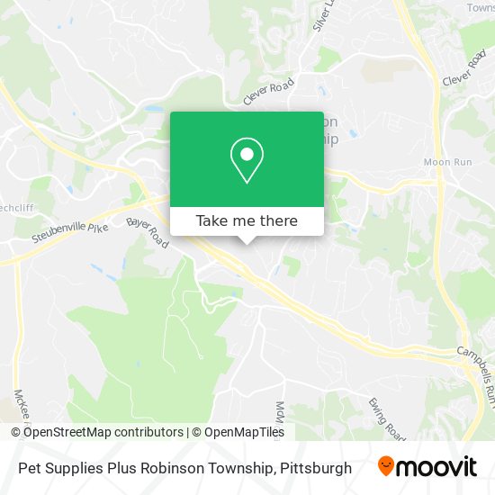 Mapa de Pet Supplies Plus Robinson Township