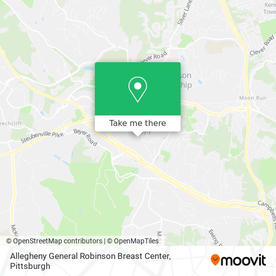 Allegheny General Robinson Breast Center map