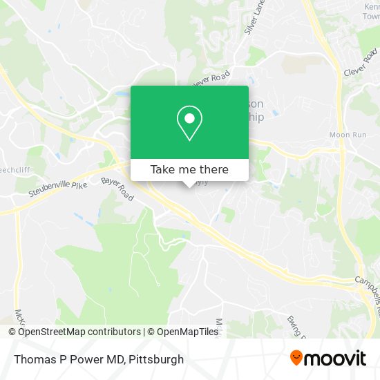 Thomas P Power MD map