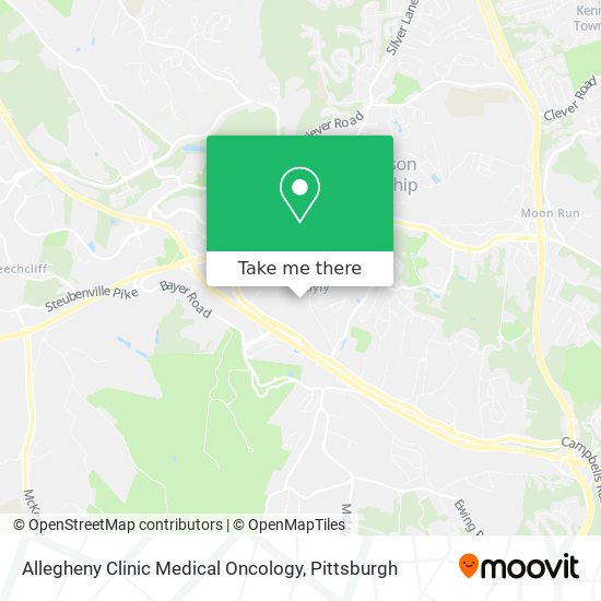 Allegheny Clinic Medical Oncology map