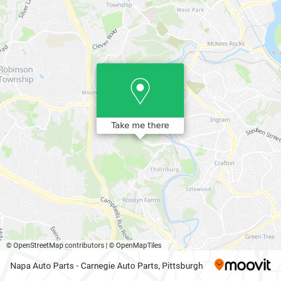 Mapa de Napa Auto Parts - Carnegie Auto Parts