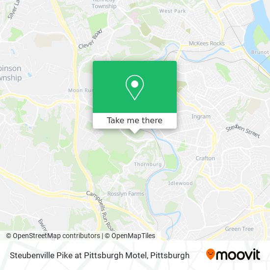 Steubenville Pike at Pittsburgh Motel map