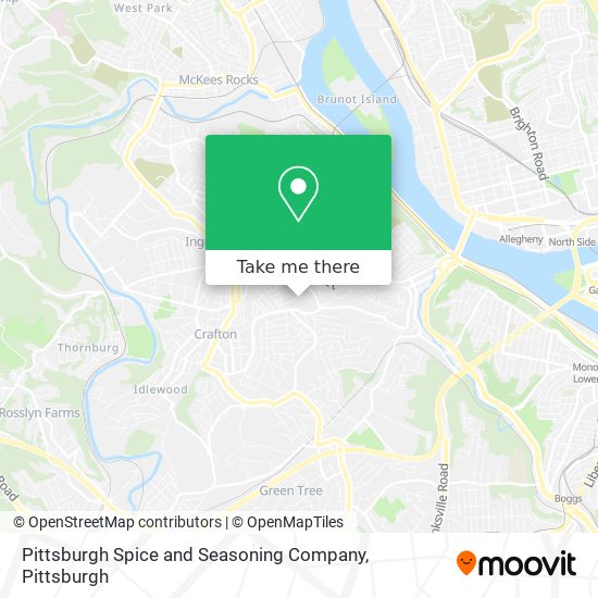 Pittsburgh Spice and Seasoning Company map