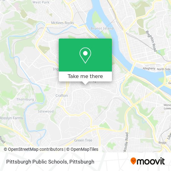 Pittsburgh Public Schools map