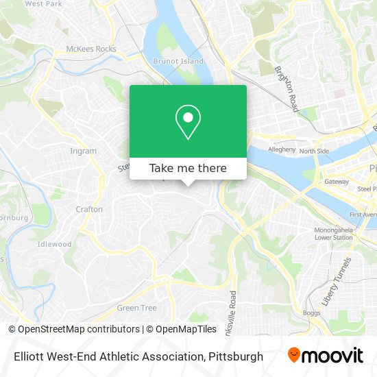 Elliott West-End Athletic Association map