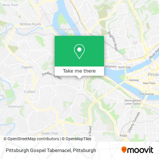 Pittsburgh Gospel Tabernacel map