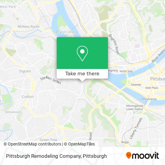 Pittsburgh Remodeling Company map