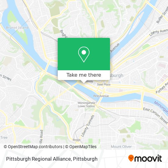 Pittsburgh Regional Alliance map