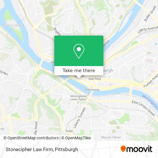 Stonecipher Law Firm map