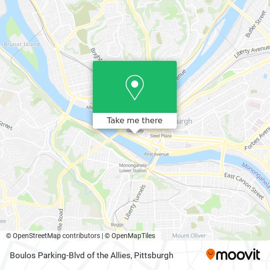 Boulos Parking-Blvd of the Allies map