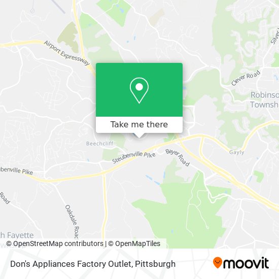 Don's Appliances Factory Outlet map