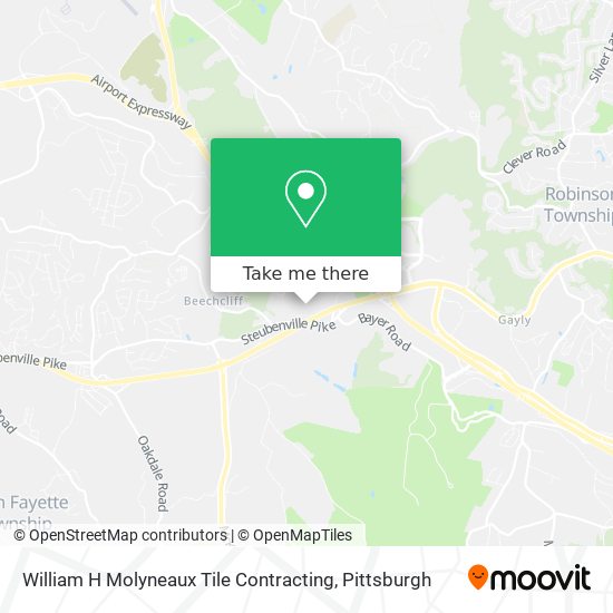 William H Molyneaux Tile Contracting map