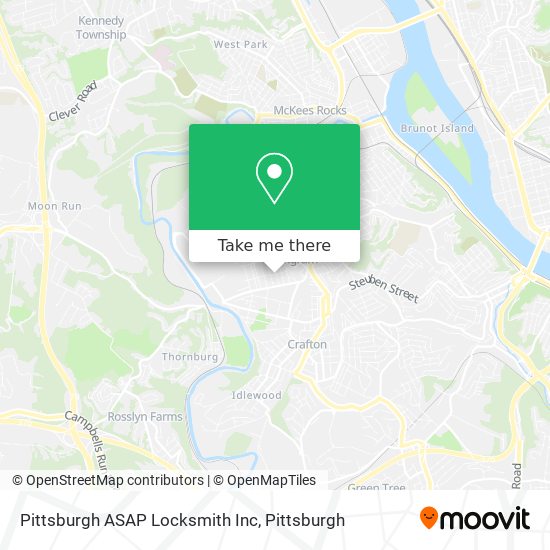 Mapa de Pittsburgh ASAP Locksmith Inc