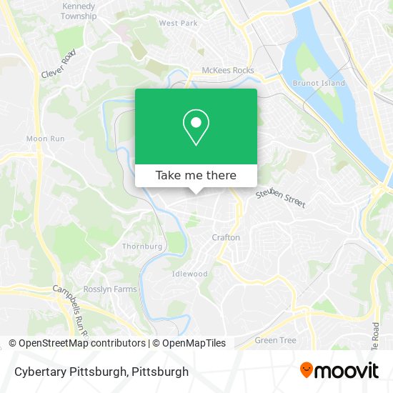 Cybertary Pittsburgh map