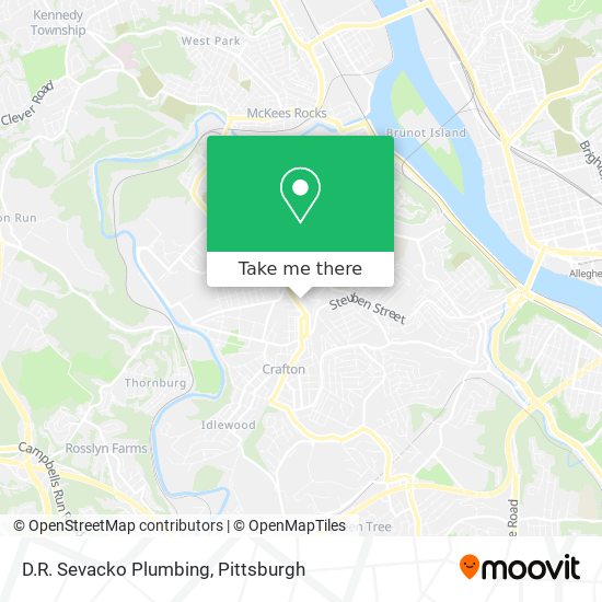 D.R. Sevacko Plumbing map