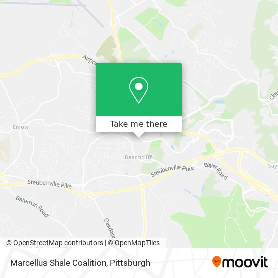 Mapa de Marcellus Shale Coalition