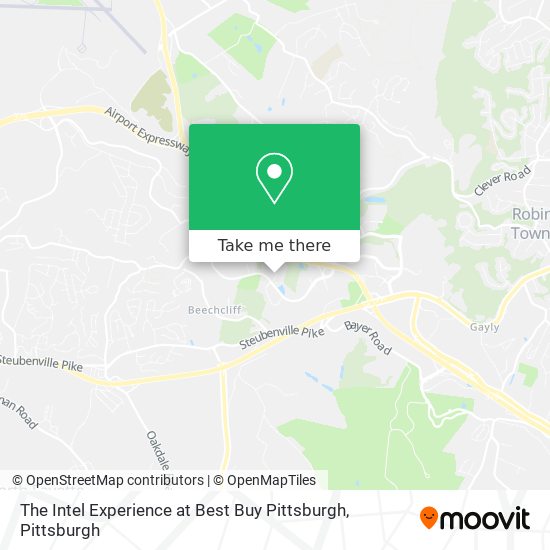 Mapa de The Intel Experience at Best Buy Pittsburgh
