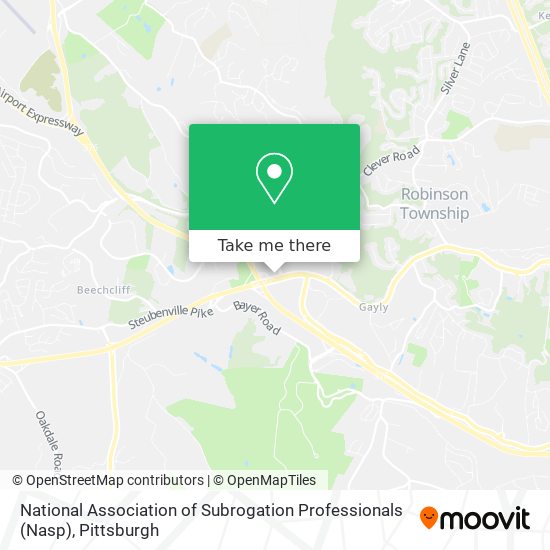 Mapa de National Association of Subrogation Professionals (Nasp)