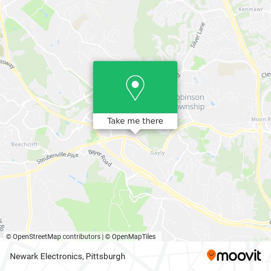 Mapa de Newark Electronics
