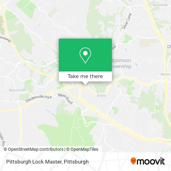 Mapa de Pittsburgh Lock Master