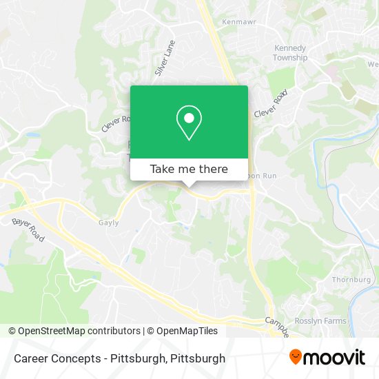 Mapa de Career Concepts - Pittsburgh