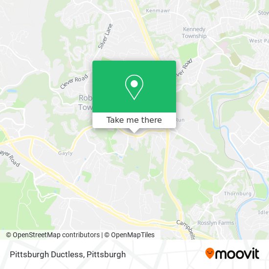 Pittsburgh Ductless map