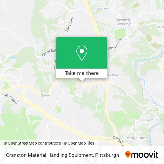 Cranston Material Handling Equipment map