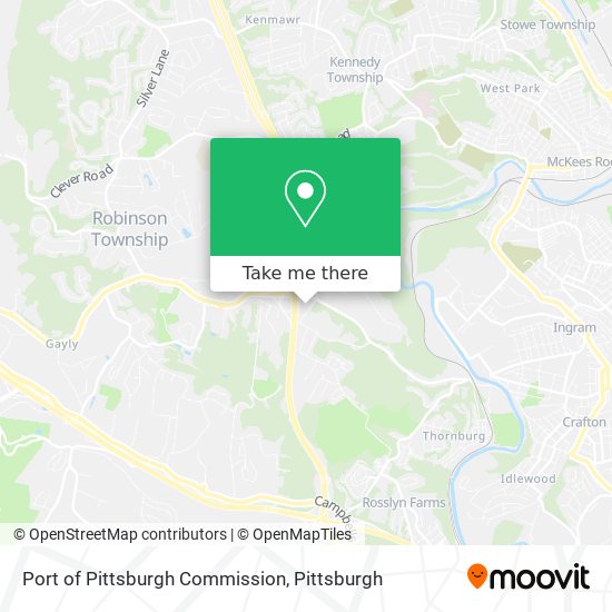 Port of Pittsburgh Commission map