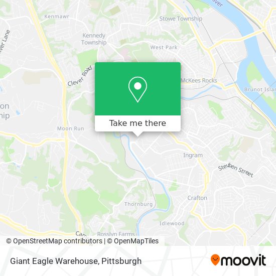 Mapa de Giant Eagle Warehouse