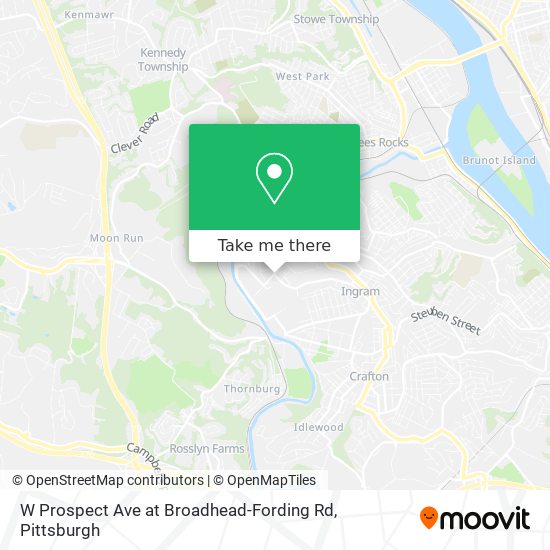 Mapa de W Prospect Ave at Broadhead-Fording Rd