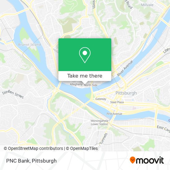 PNC Bank map