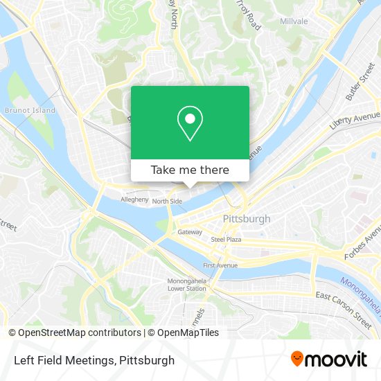 Left Field Meetings map